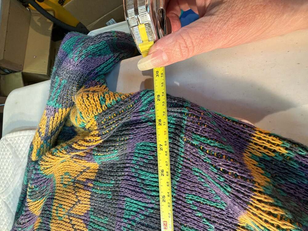 Vintage Unionbay 90s Geometric Pattern Crewneck Knit Sweater, Size L - Picture 4 of 4